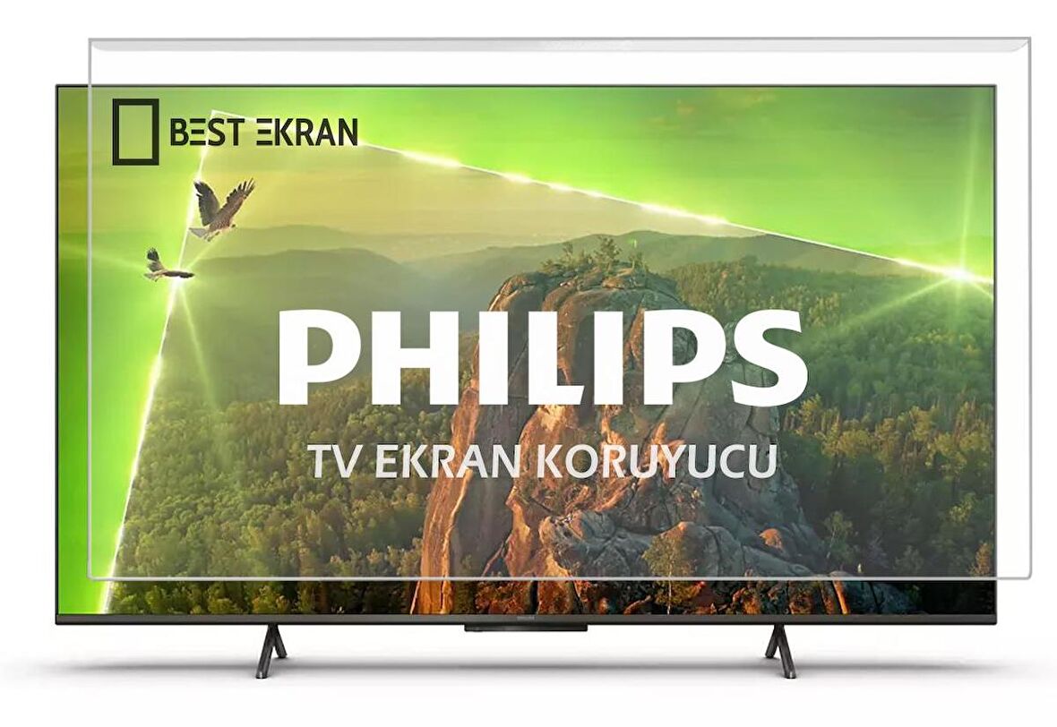 Philips 55PUS8309 TV EKRAN KORUYUCU - Philips 55" inç 139 cm OLED 4K Ambilight