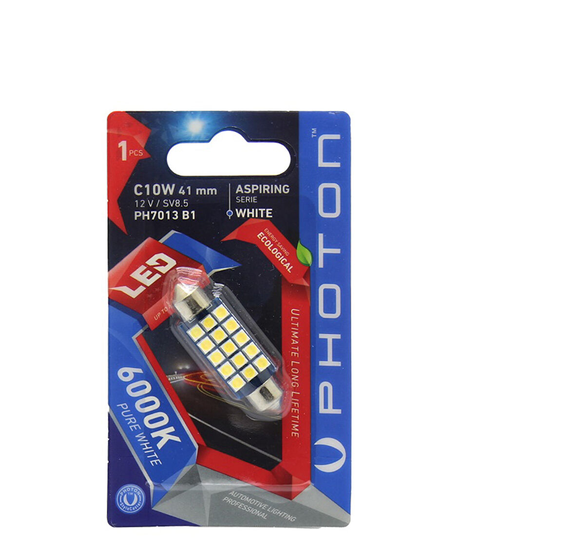 Photon12v Sofit Ampul 8 Ledli Beyaz 7000k Canbus 41 Mm 1 Ad