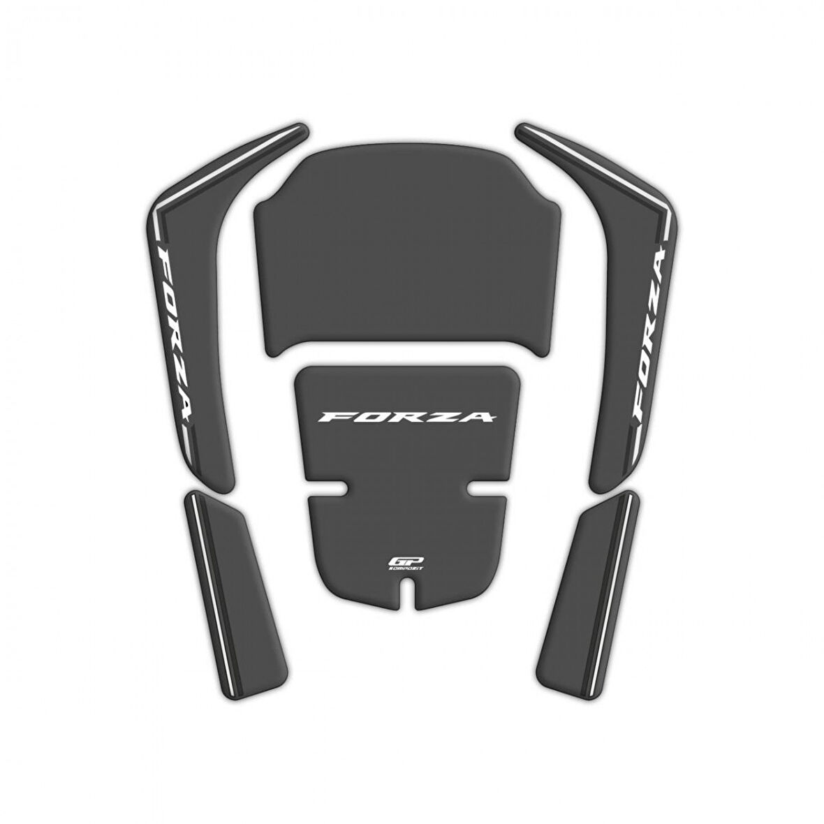 Gp Kompozit Tank Pad Honda Forza 250 2018-2025 Gri