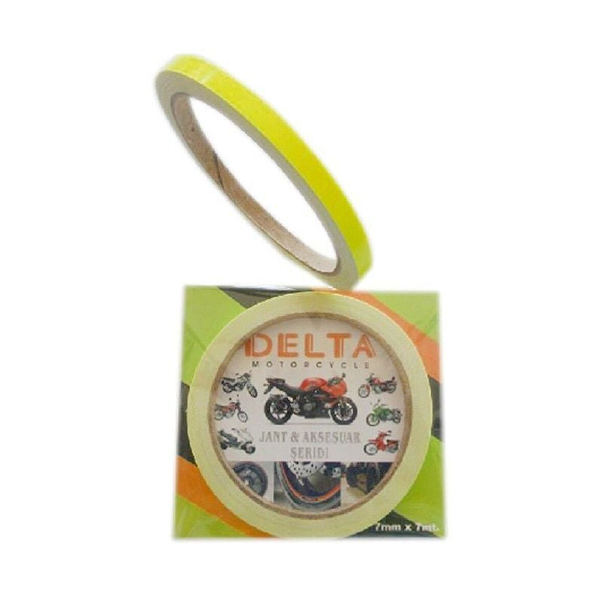 Gogo Jant Şeridi Opak Sarı 1 Set 7cm*7m