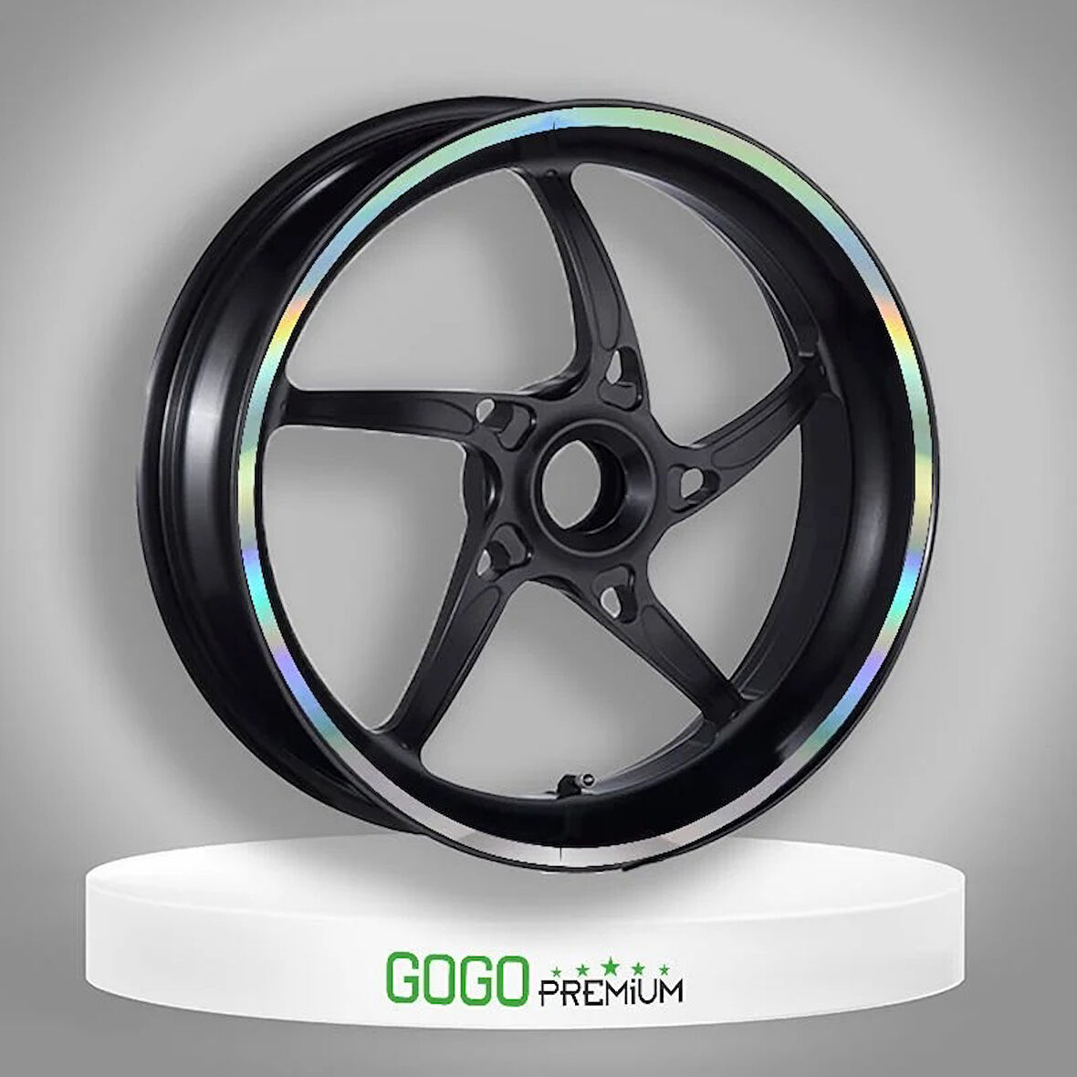 Gogo Hologramlı Jant Şeridi 1 Set 7cm X 7m