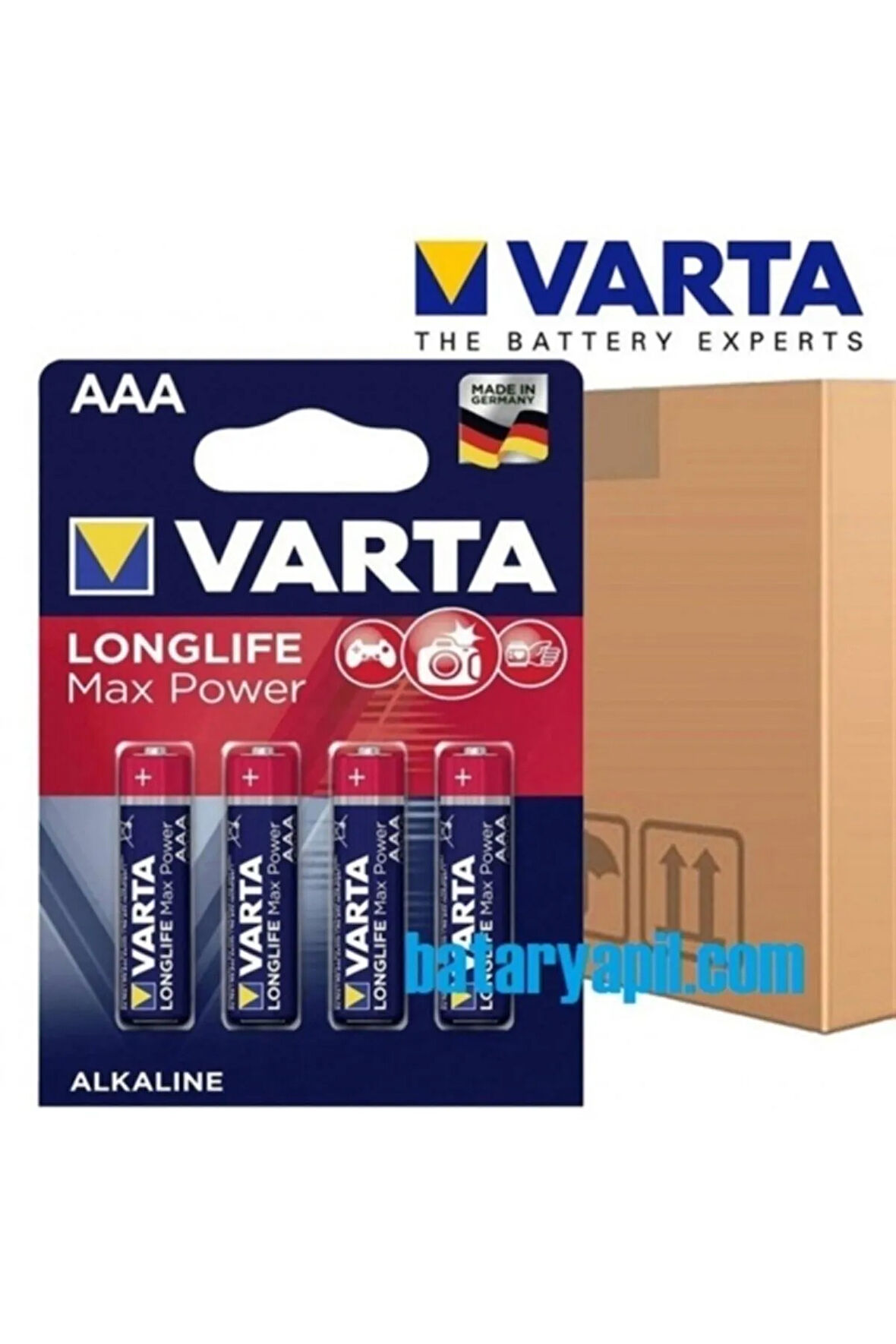Varta Alkalin Aaa Ince Pil Max Power 4lü