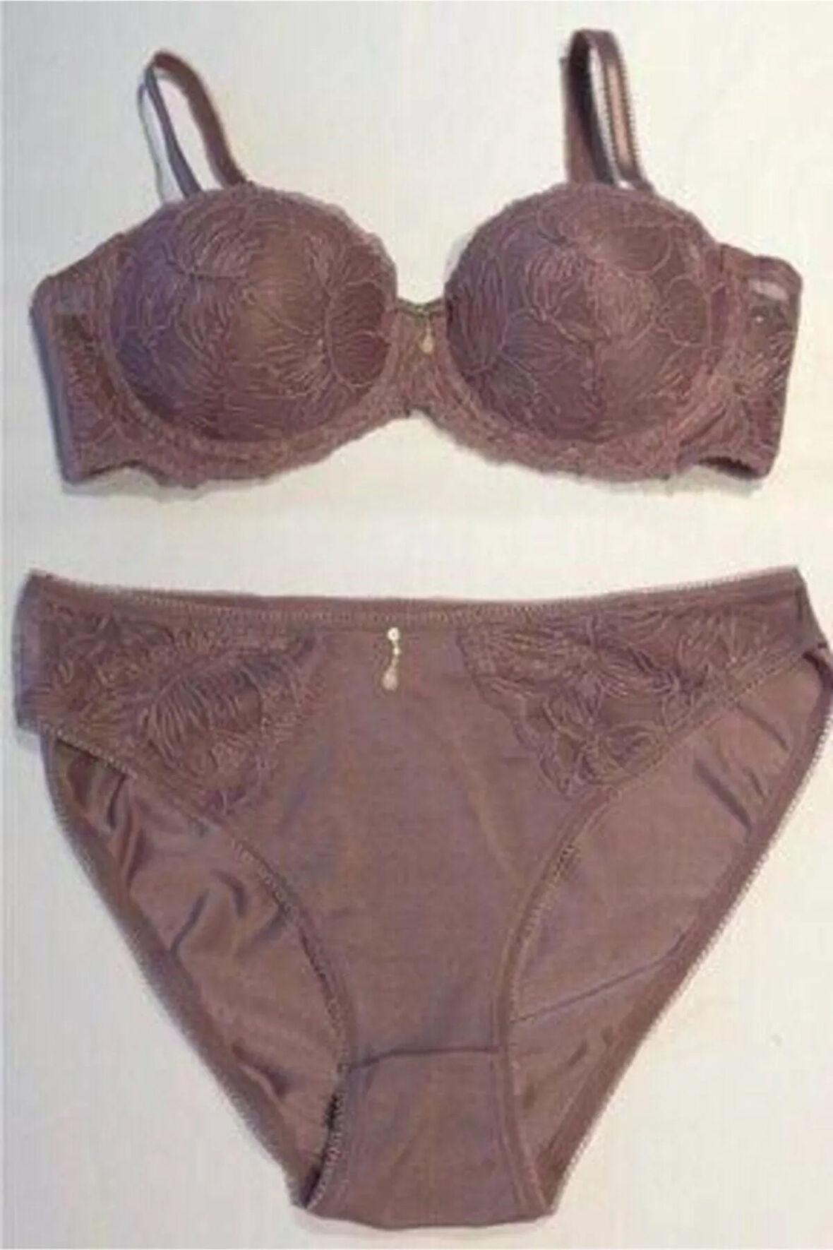 5155 Brode Kaplı Taşlı Sütyen Takım