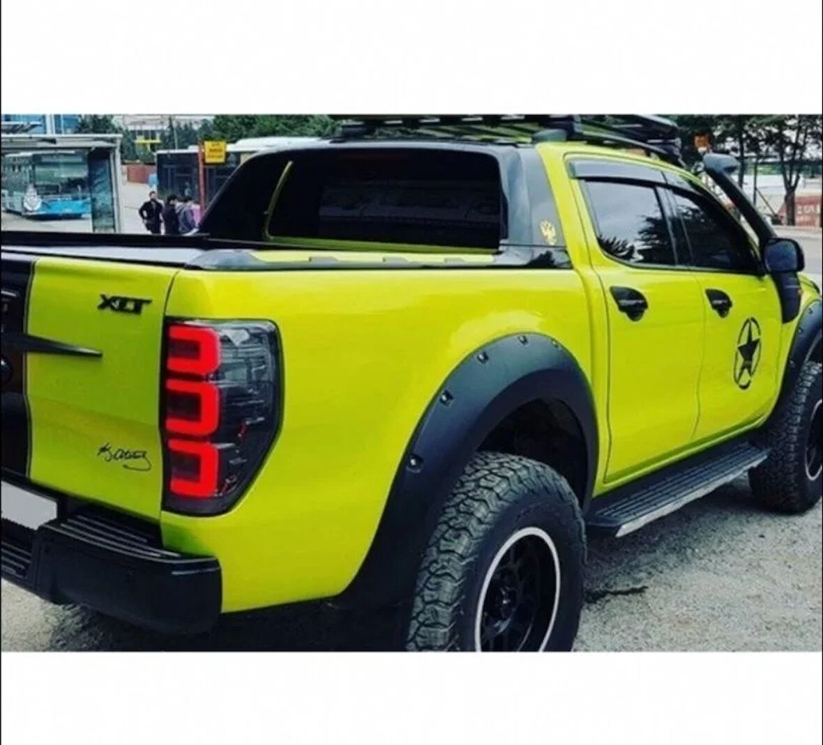 Ford Ranger 2012 sonrası Arka Led Stop Kare Tip Ledli