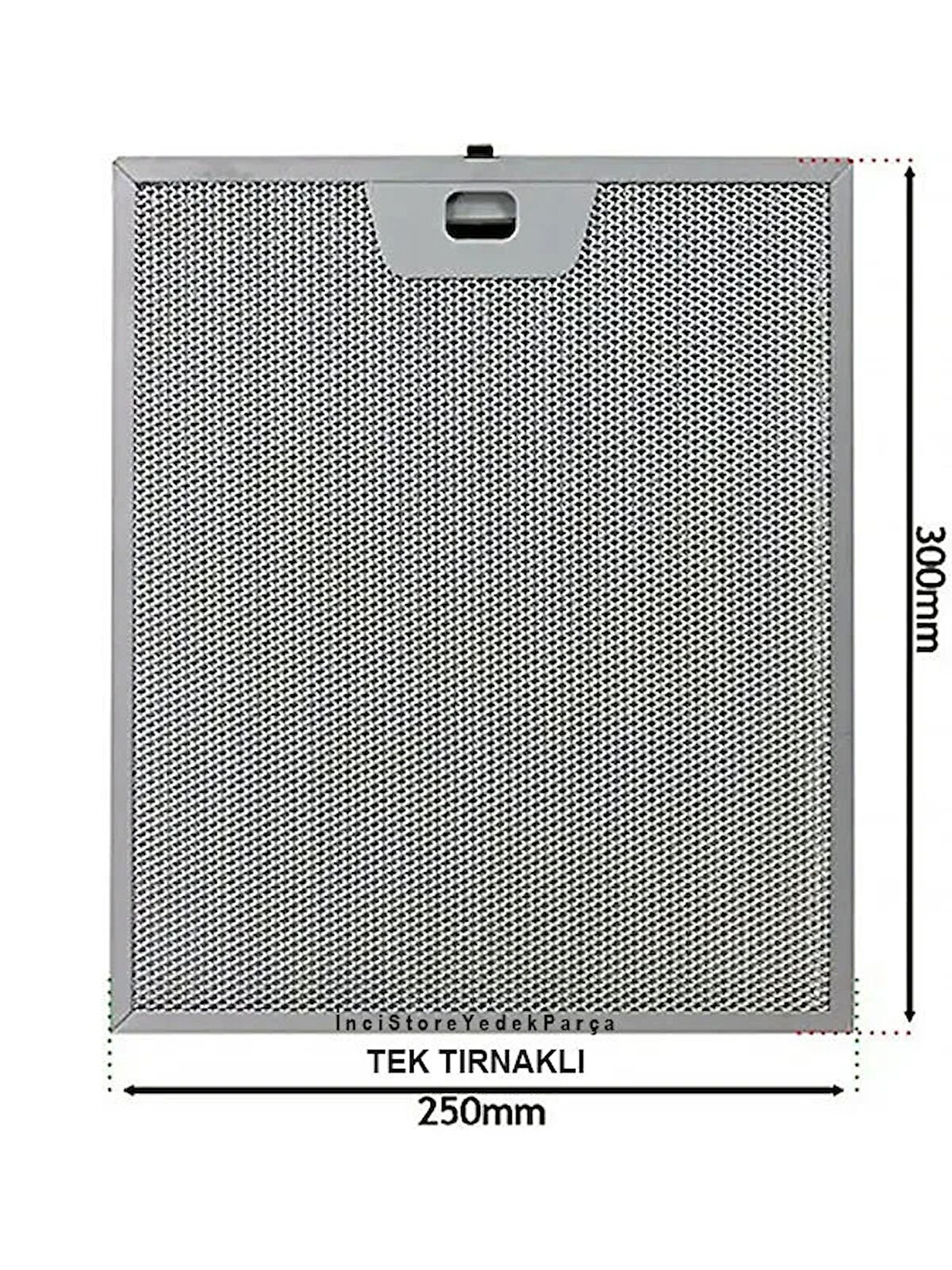 EFA12545X Aspiratör Davlumbaz İçin Alüminyum Filtresi 250×300 mm Class