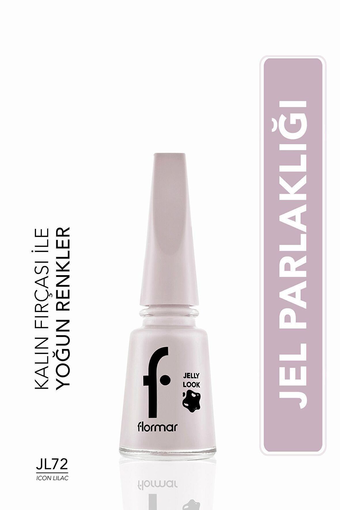 Flormar Oje - Jelly Look Nail Enamel Jl72 Icon Lilac 34000007-jl72