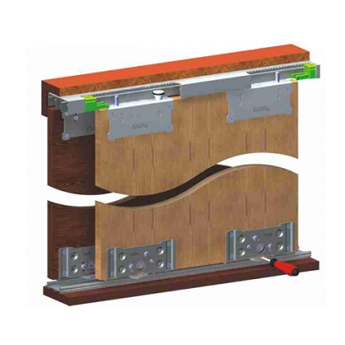 MEPA SKM 80 AY AYARLI SÜRGÜLÜ PANEL KAPAK SİSTEMİ