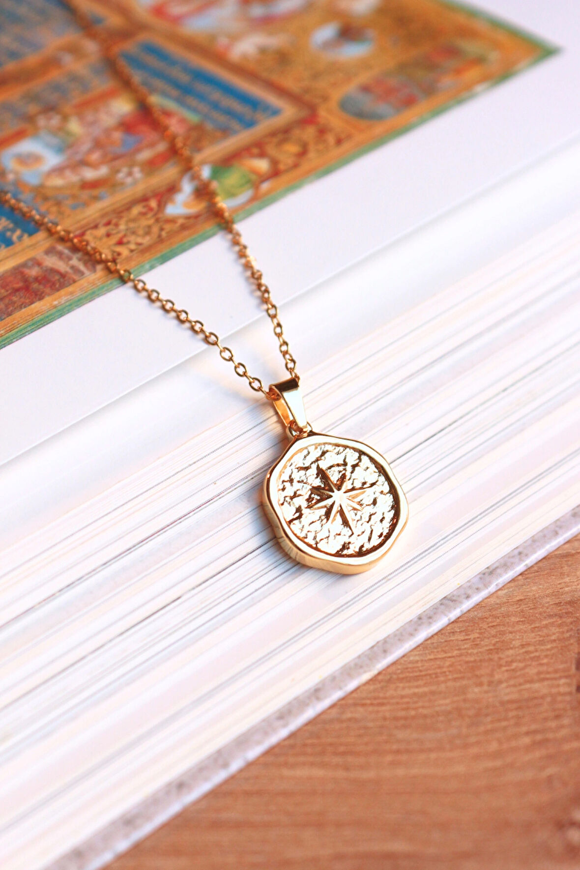 Compass Madalyon Kolye