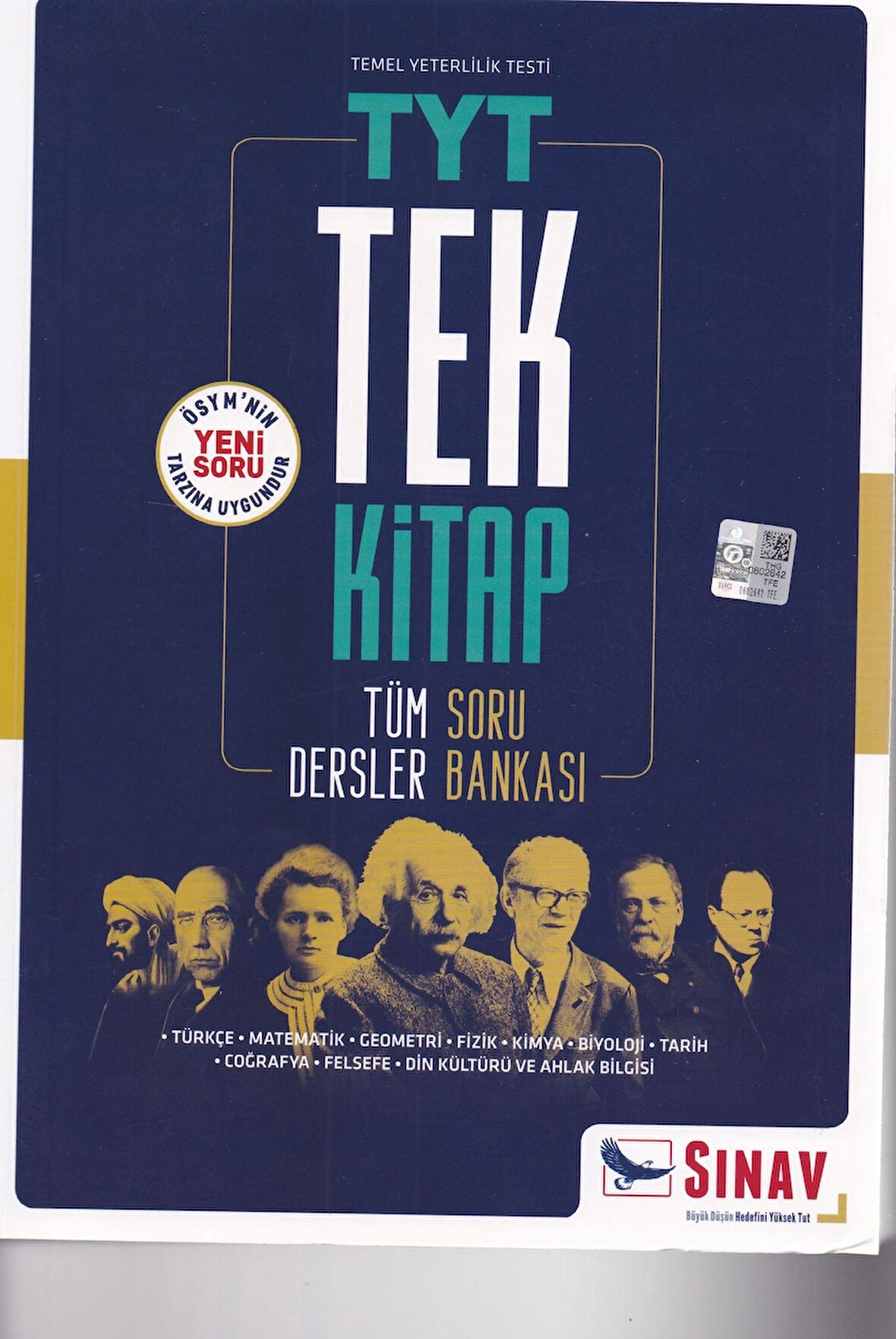 TYT TEK KİTAP TÜM DERSLER SORU BANKASI SINAV YAYINLARI