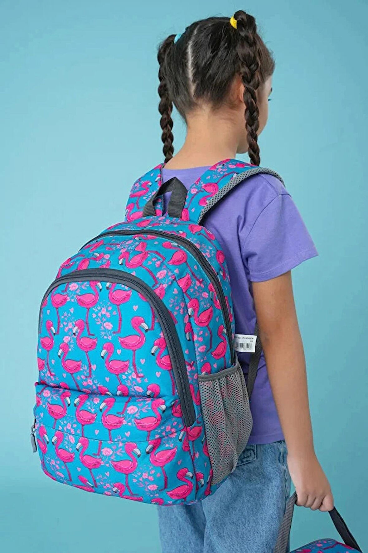 Cambridge Polo Club 3'lü Okul Çanta Seti PEMBE FLAMİNGO 