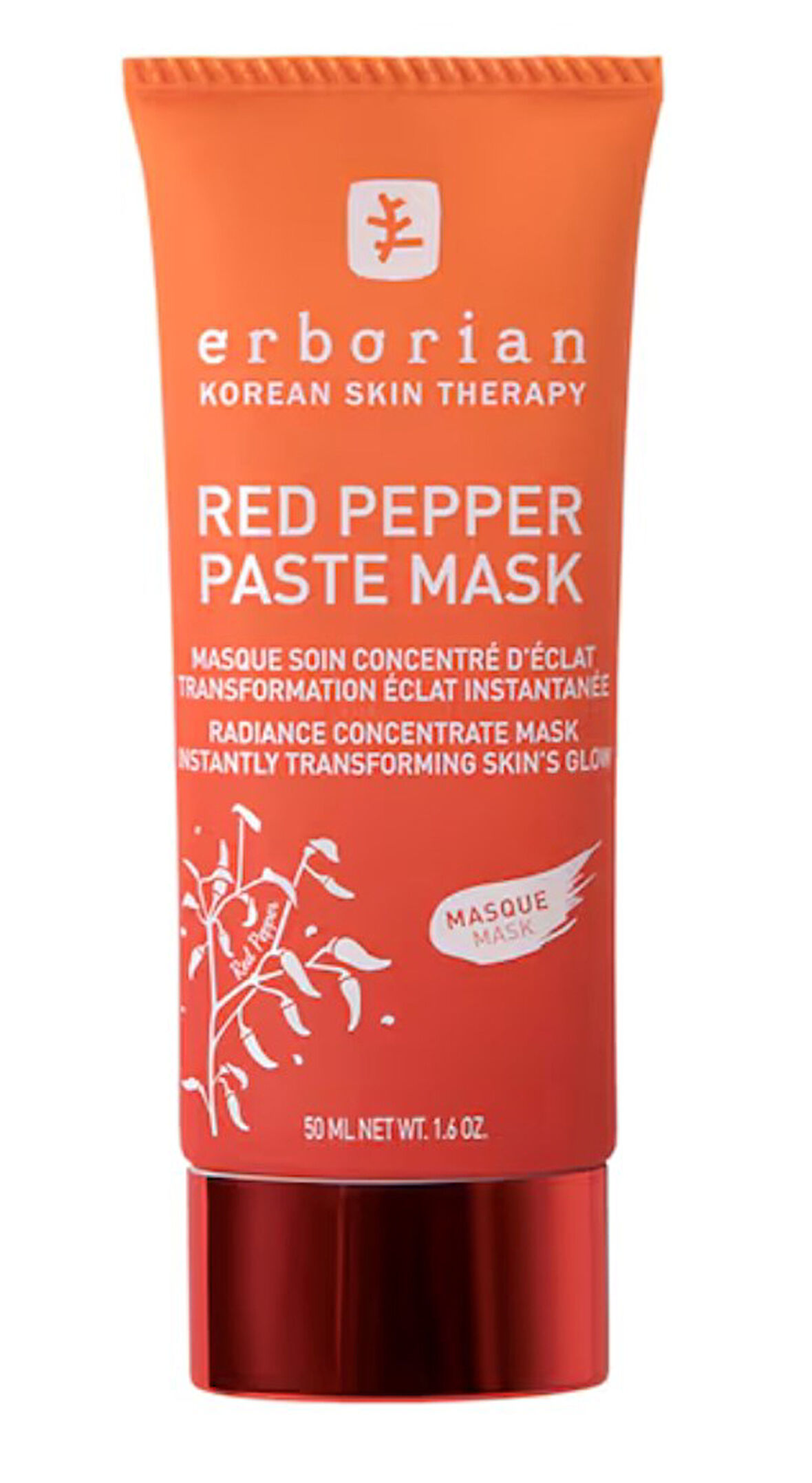 Erborian Red Pepper Past Mask- Kırmızı Biber Maskesi 50 ml 