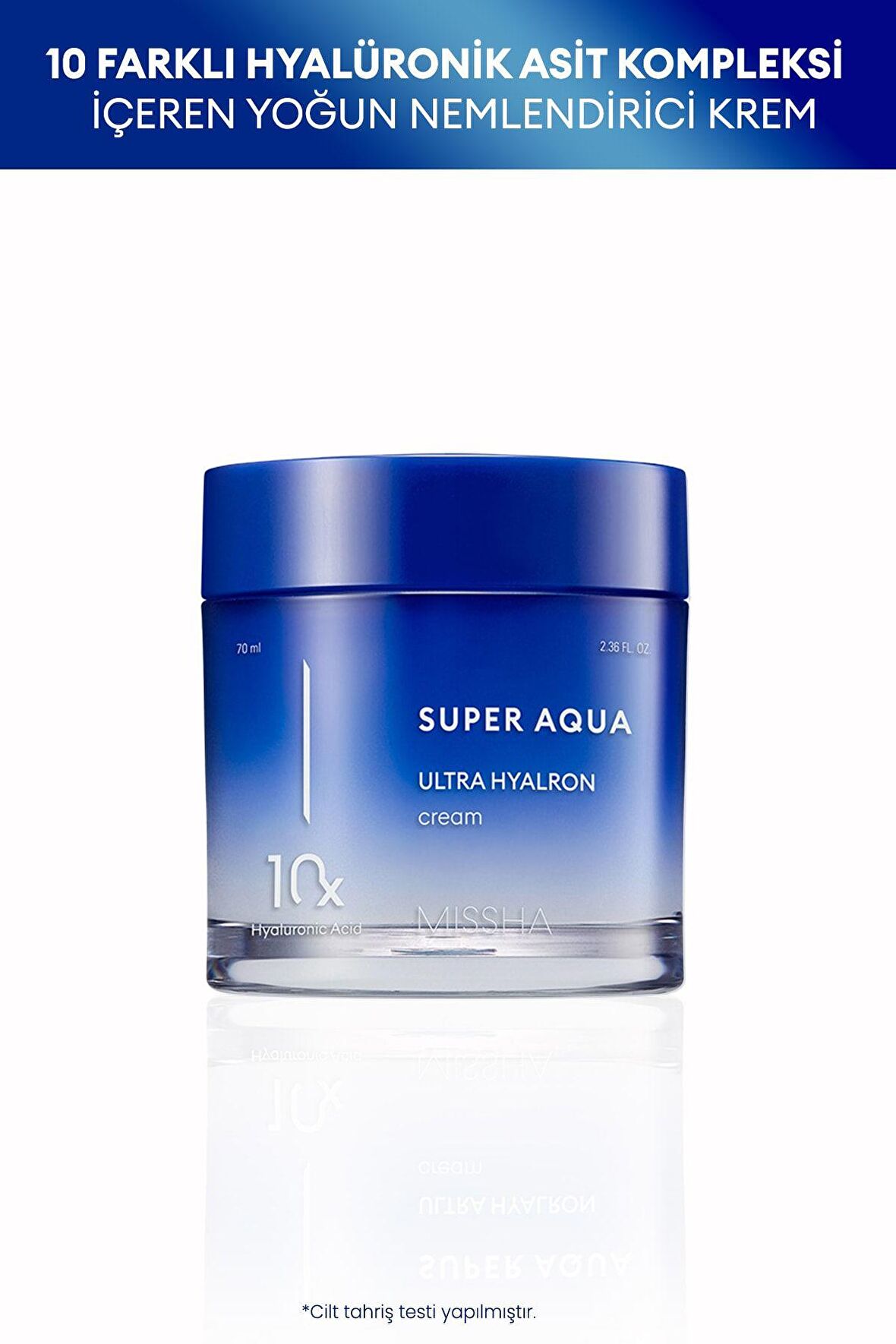 Missha Super Aqua Tüm Cilt Tipleri İçin Su Bazlı Yağsız Nemlendirici Yüz Bakım Kremi 70 ml
