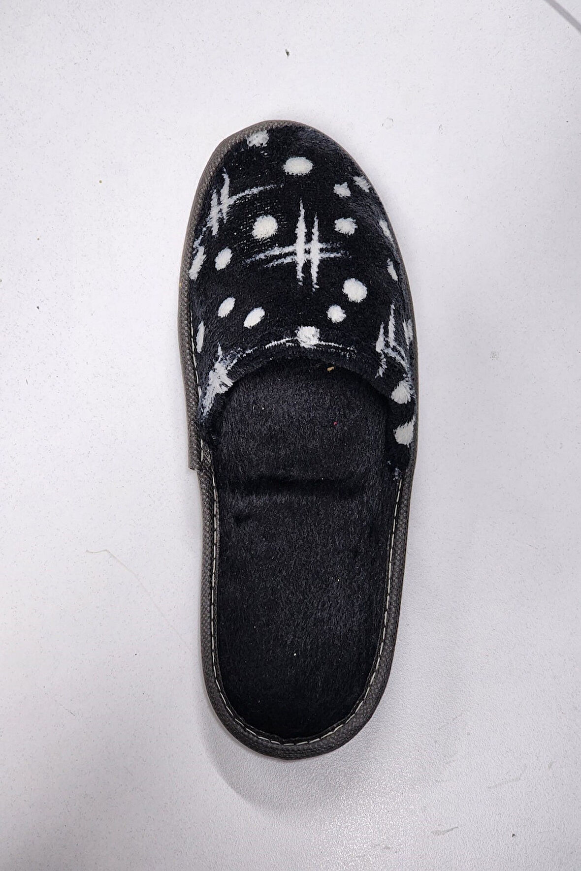 Kadın Önü Kapalı Yıkanabilir Puf Dikişli İçi Süngerli Kışlık Çeyiz Bohça Misafir Ev Terliği 253