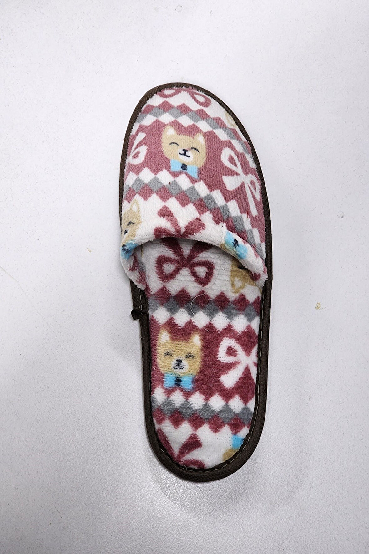 Kadın Önü Kapalı Yıkanabilir Puf Dikişli İçi Süngerli Kışlık Çeyiz Bohça Misafir Ev Terliği 253