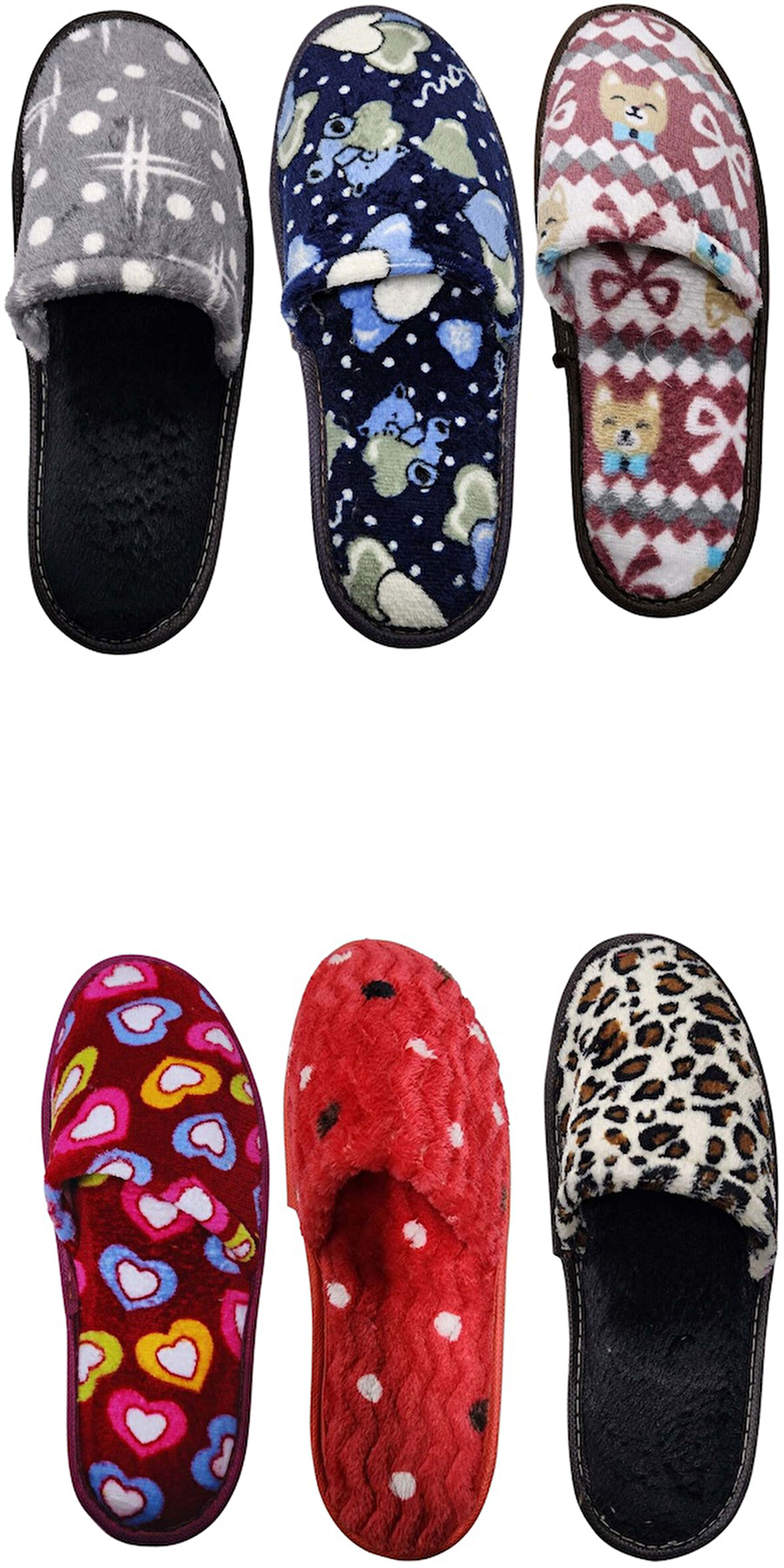 Kadın Önü Kapalı Yıkanabilir Puf Dikişli İçi Süngerli Kışlık Çeyiz Bohça Misafir Ev Terliği 253