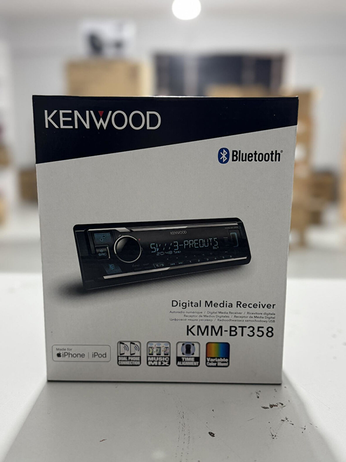 KENWOOD KMM-BT358 OTO TEYP 5V RCA ÇIKIŞLI 3 AMFİ ÇIKIŞLI