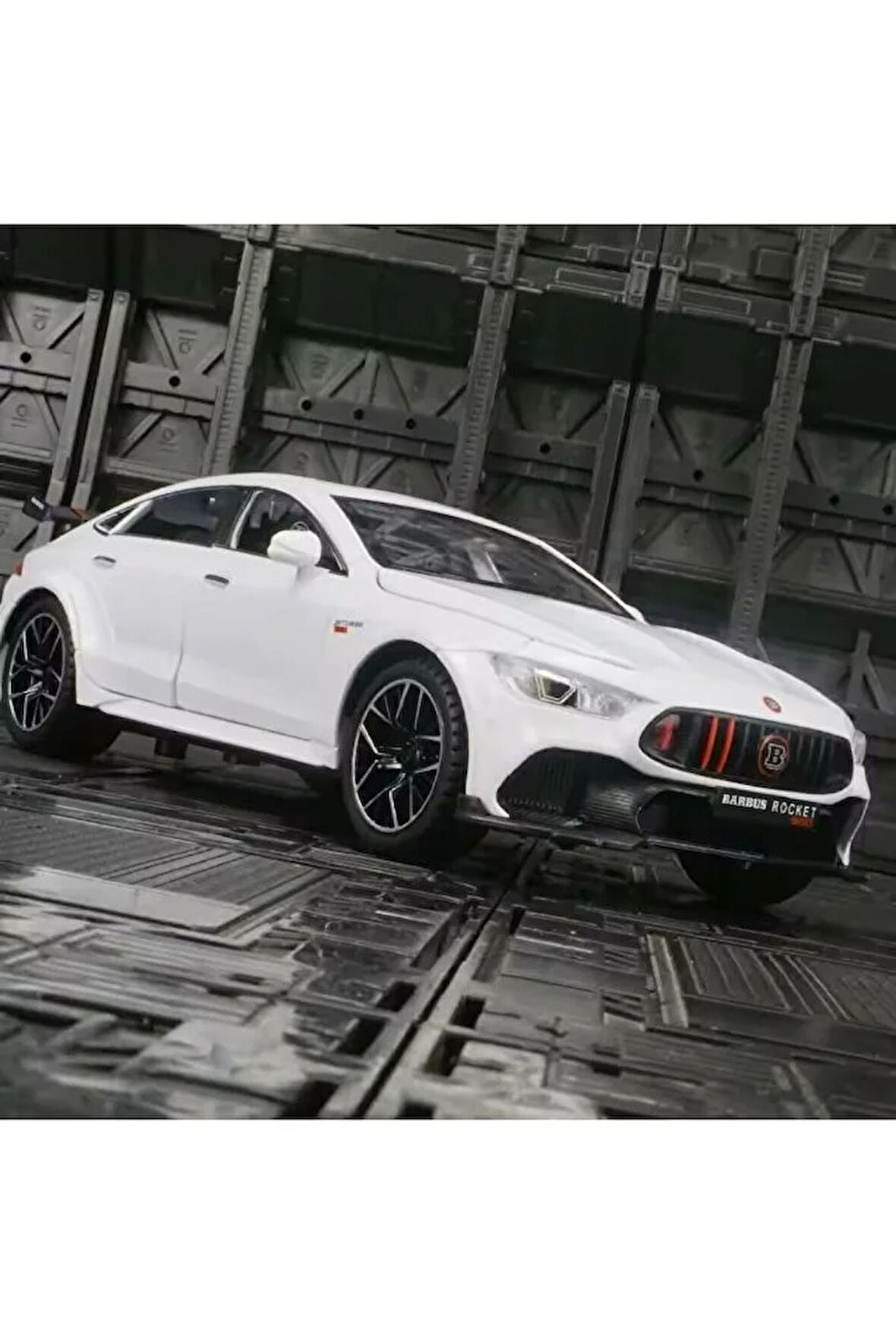 1:24 Brabus Rocket 900 Diecast Model Araba Mercedes Amg gtr Beyaz Diecast Model Araba Brabus