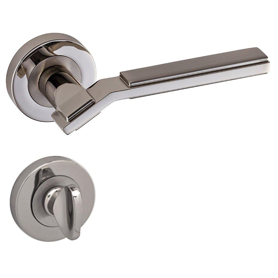 DOĞANLAR ASOS SATEN NİKEL ROZETLİ KAPI KOLU ROZETLİ WC (TK)