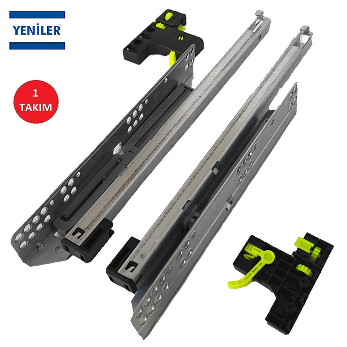 YENİLER TANDEM KISMİ AÇILIM ÇEKMECE RAYI 35 CM (MANDAL DAHİL)