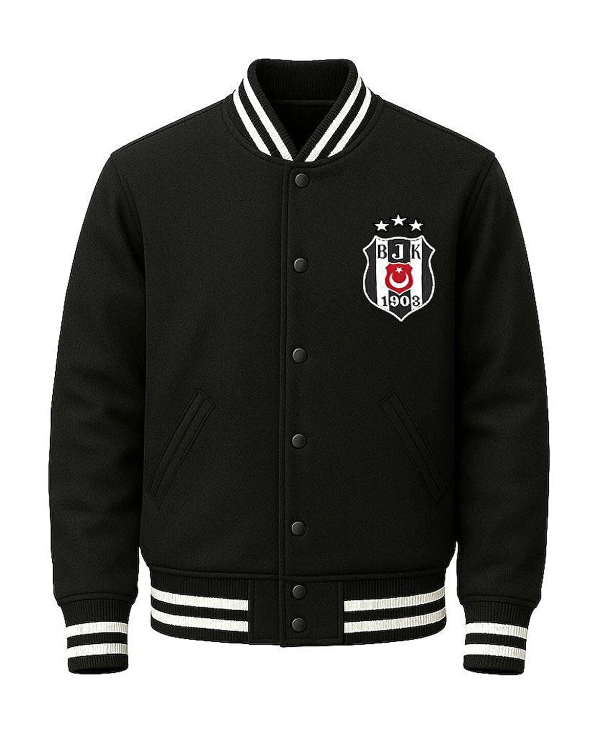 ERKEK ÇOCUK PAMUKLU BEŞİKTAŞLI KOLEJ CEKETİ - KABANI - MONT