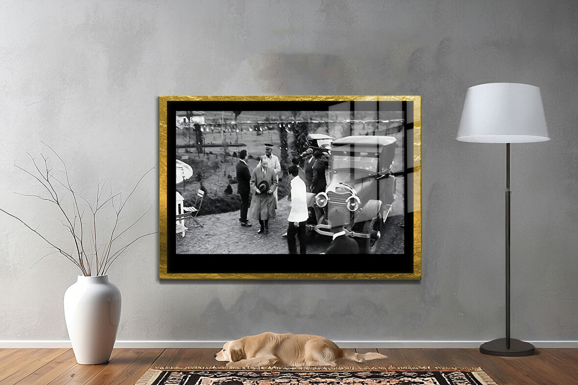 Gazi Mustafa Kemal Atatürk ÖZEL SERİ^# Miyrem  Design Cam Tablo Model: 05