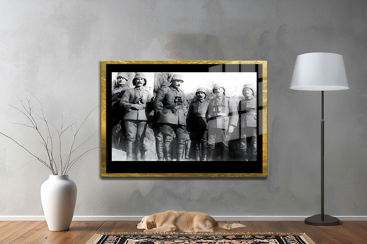 Gazi Mustafa Kemal Atatürk ÖZEL SERİ^# Miyrem  Design Cam Tablo Model: 19