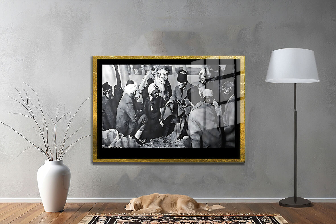 Gazi Mustafa Kemal Atatürk ÖZEL SERİ^# Miyrem  Design Cam Tablo Model: 36