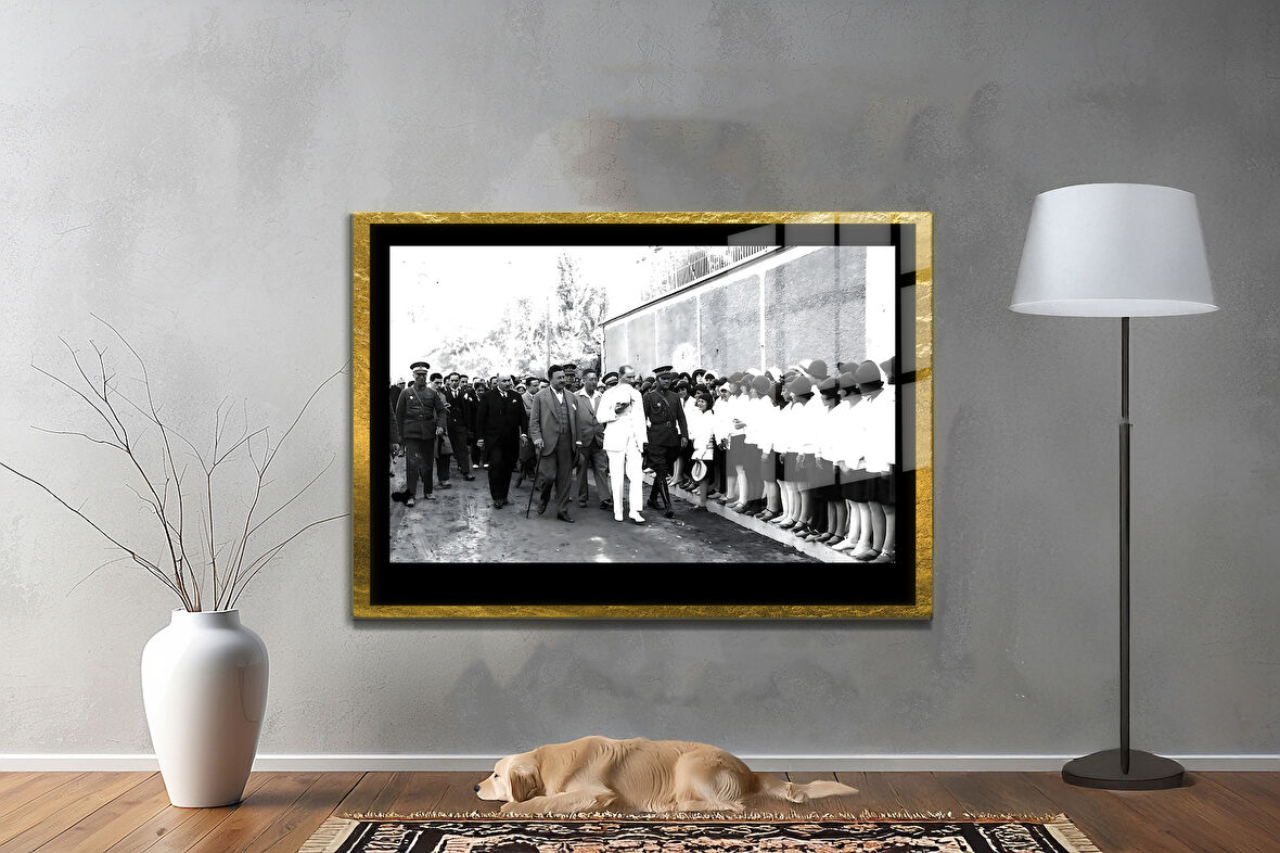 Gazi Mustafa Kemal Atatürk ÖZEL SERİ^# Miyrem  Design Cam Tablo Model: 39