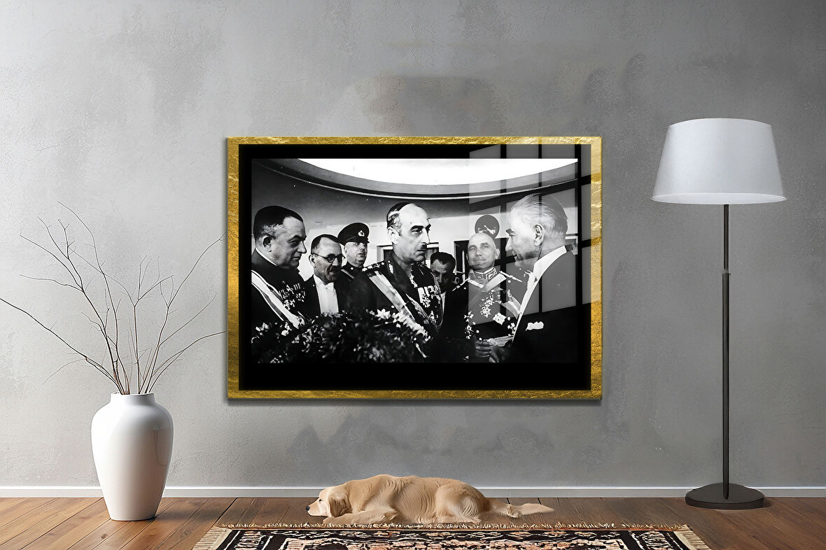 Gazi Mustafa Kemal Atatürk ÖZEL SERİ^# Miyrem  Design Cam Tablo Model: 71