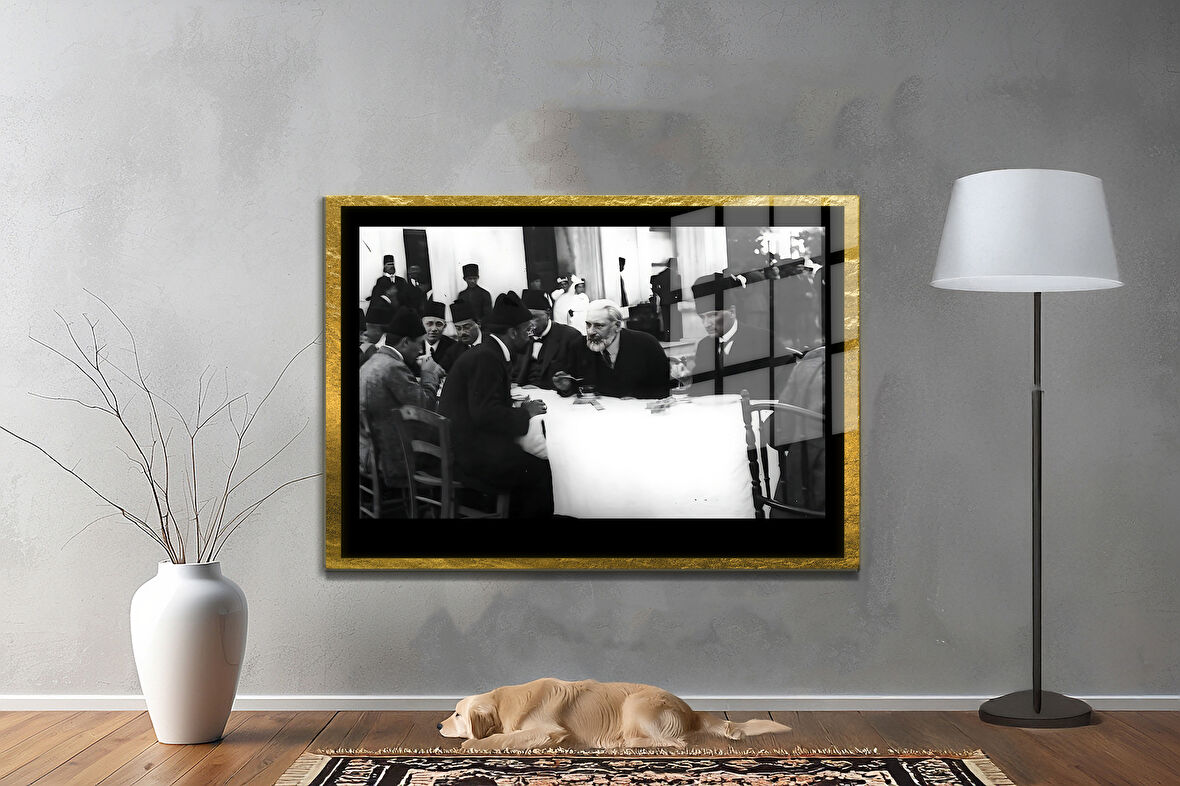 Gazi Mustafa Kemal Atatürk ÖZEL SERİ^# Miyrem  Design Cam Tablo Model: 73