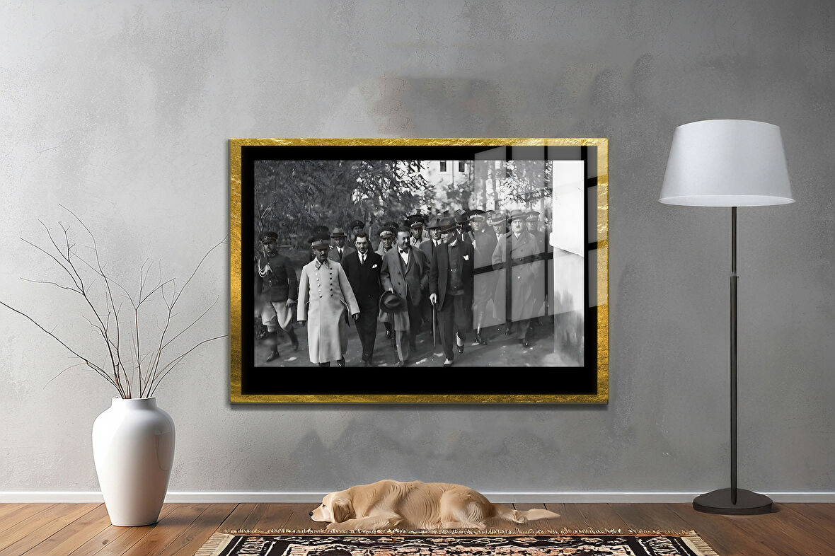 Gazi Mustafa Kemal Atatürk ÖZEL SERİ^# Miyrem  Design Cam Tablo Model: 107