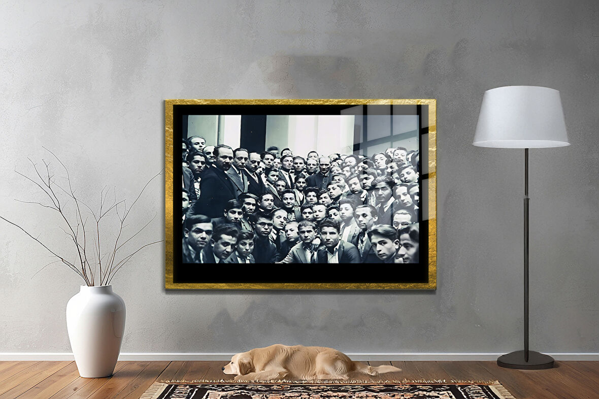 Gazi Mustafa Kemal Atatürk ÖZEL SERİ^# Miyrem  Design Cam Tablo Model: 108