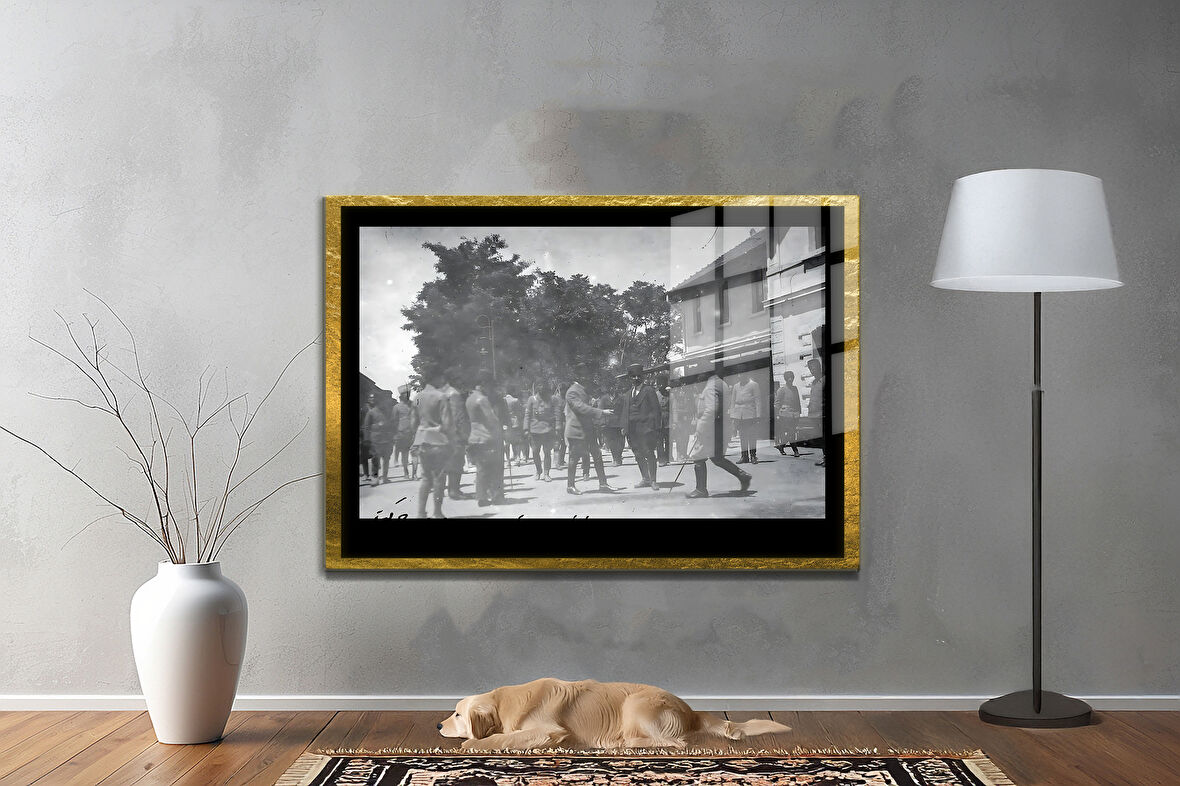 Gazi Mustafa Kemal Atatürk ÖZEL SERİ^# Miyrem  Design Cam Tablo Model: 123