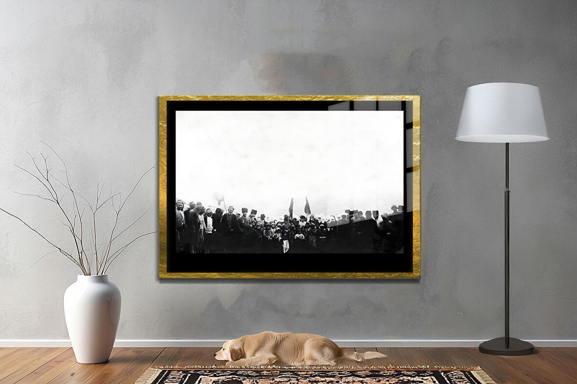 Gazi Mustafa Kemal Atatürk ÖZEL SERİ^# Miyrem  Design Cam Tablo Model: 131