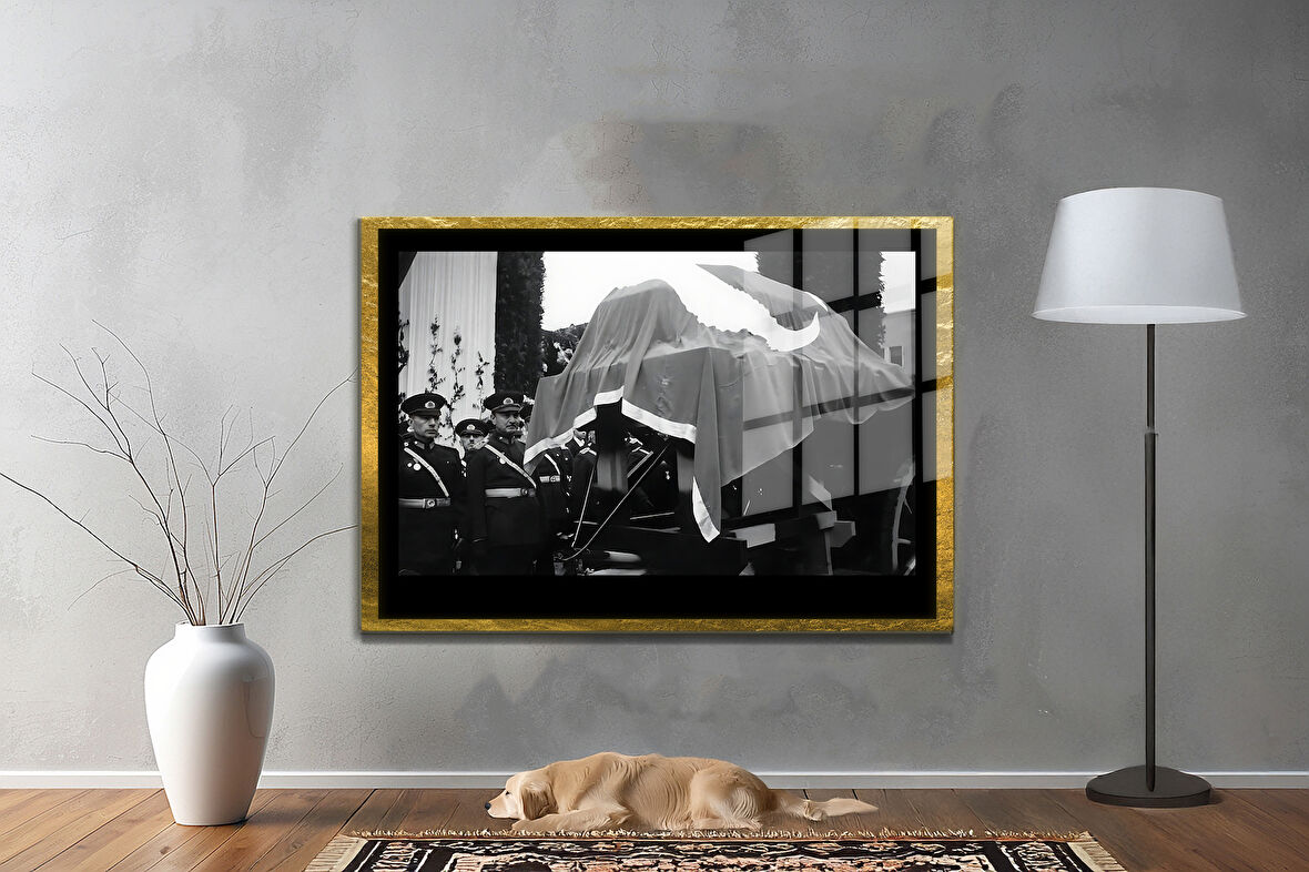 Gazi Mustafa Kemal Atatürk ÖZEL SERİ^# Miyrem  Design Cam Tablo Model: 136