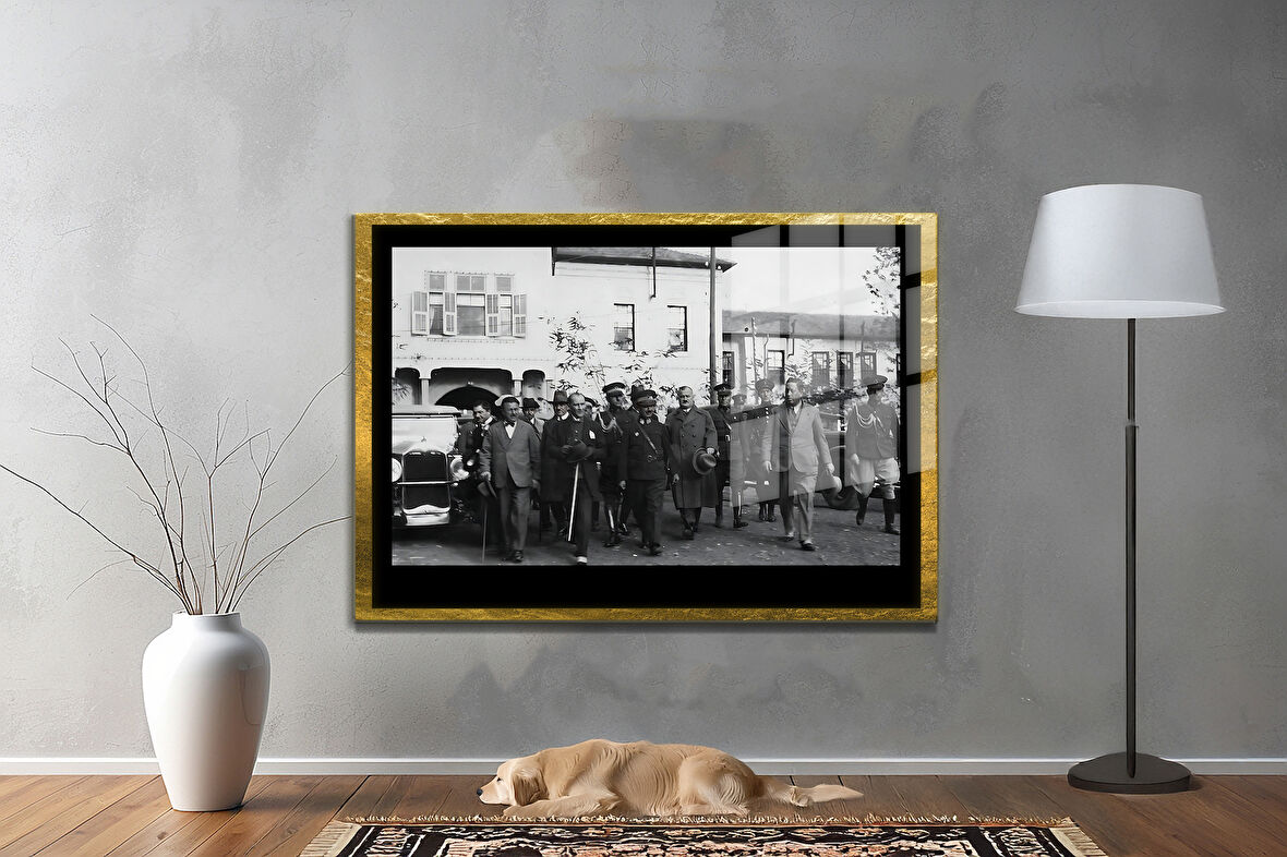 Gazi Mustafa Kemal Atatürk ÖZEL SERİ^# Miyrem  Design Cam Tablo Model: 140