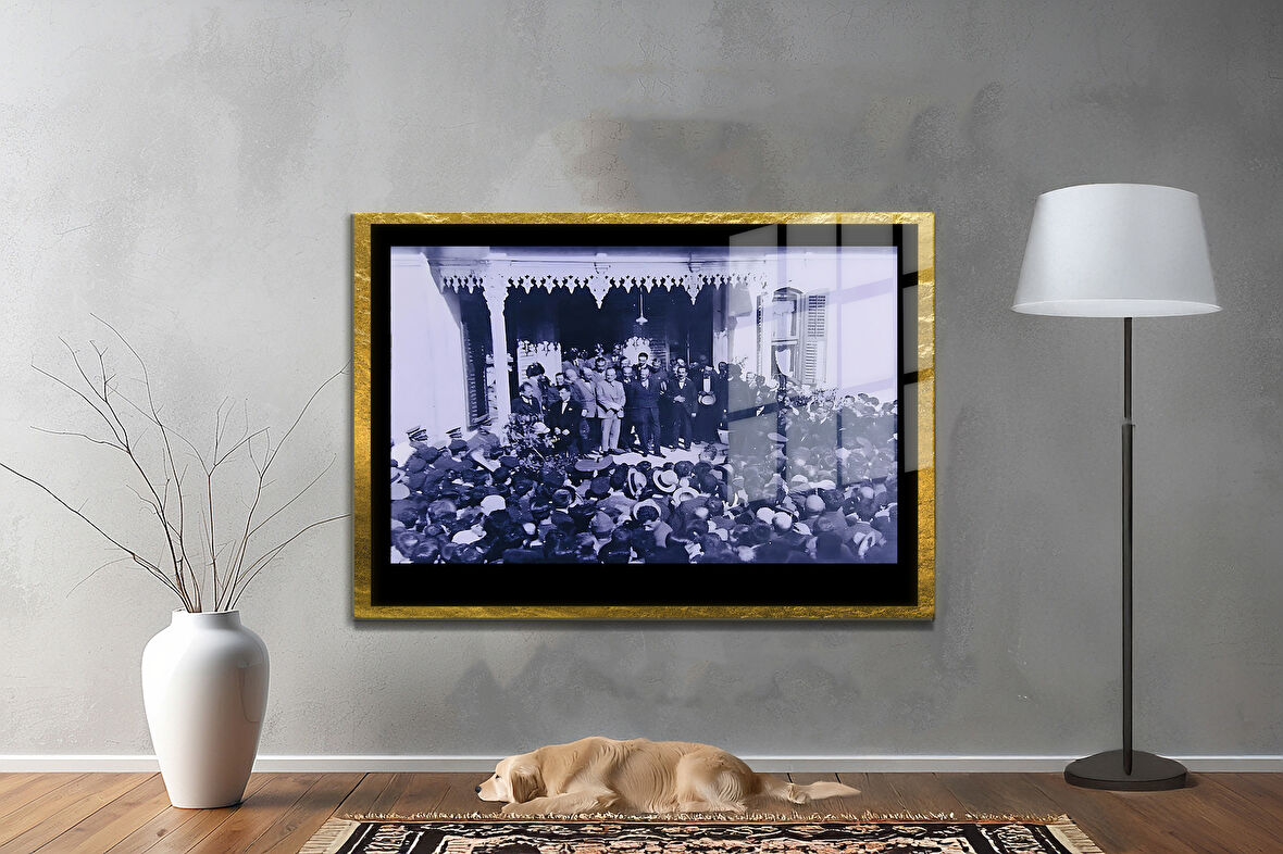 Gazi Mustafa Kemal Atatürk ÖZEL SERİ^# Miyrem  Design Cam Tablo Model: 170