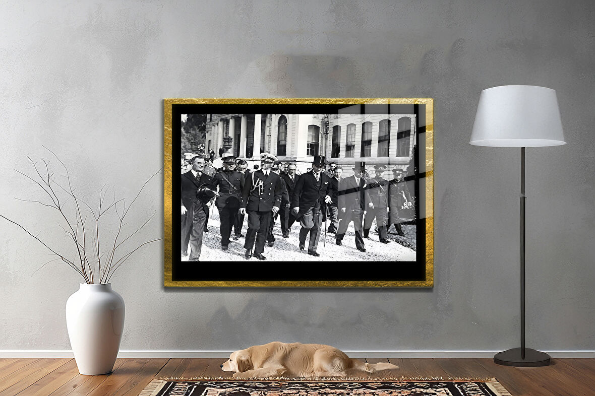 Gazi Mustafa Kemal Atatürk ÖZEL SERİ^# Miyrem  Design Cam Tablo Model: 171