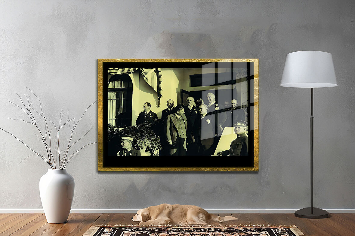 Gazi Mustafa Kemal Atatürk ÖZEL SERİ^# Miyrem  Design Cam Tablo Model: 176