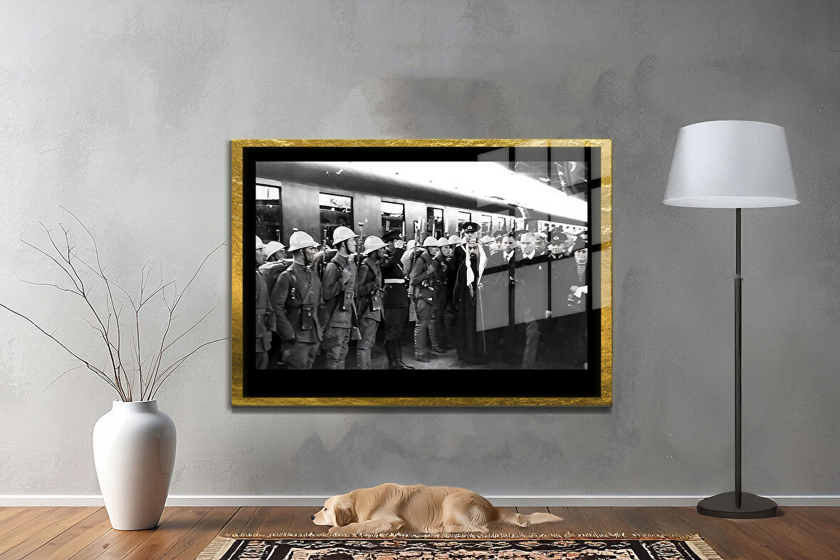 Gazi Mustafa Kemal Atatürk ÖZEL SERİ^# Miyrem  Design Cam Tablo Model: 187