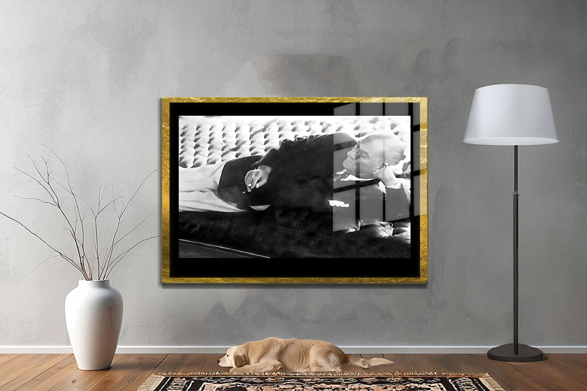 Gazi Mustafa Kemal Atatürk ÖZEL SERİ^# Miyrem  Design Cam Tablo Model: 194