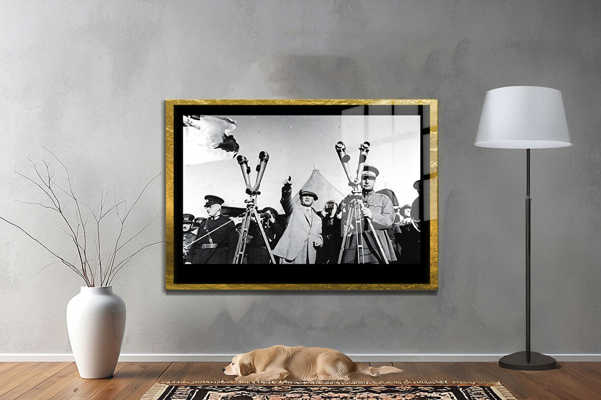 Gazi Mustafa Kemal Atatürk ÖZEL SERİ^# Miyrem  Design Cam Tablo Model: 204