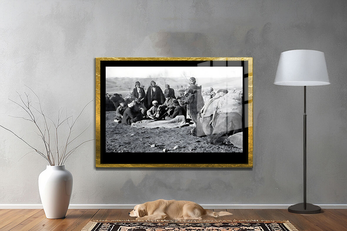 Gazi Mustafa Kemal Atatürk ÖZEL SERİ^# Miyrem  Design Cam Tablo Model: 216