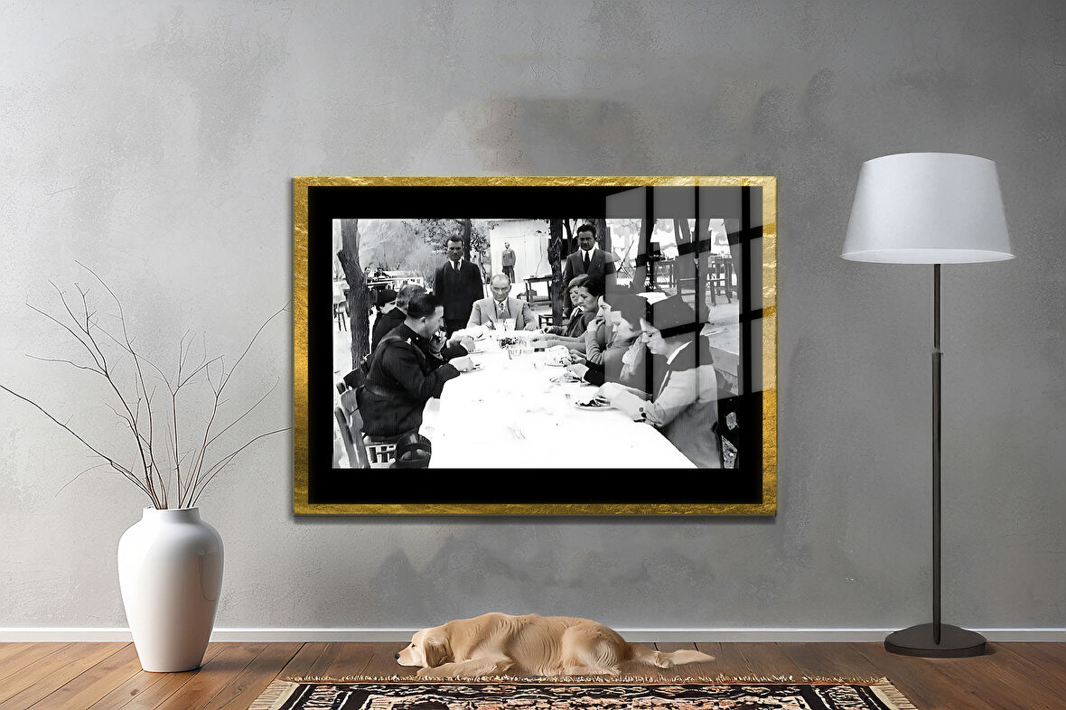 Gazi Mustafa Kemal Atatürk ÖZEL SERİ^# Miyrem  Design Cam Tablo Model: 239