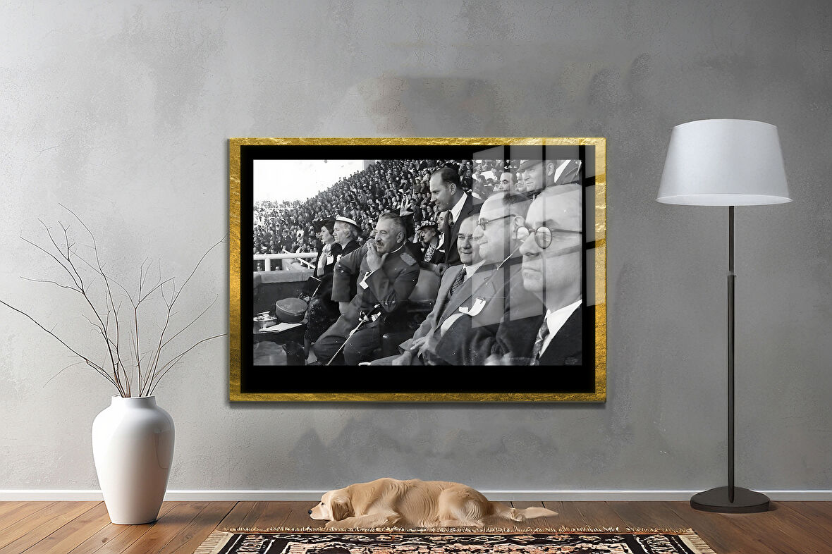 Gazi Mustafa Kemal Atatürk ÖZEL SERİ^# Miyrem  Design Cam Tablo Model: 272