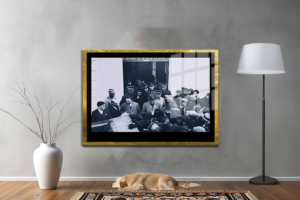 Gazi Mustafa Kemal Atatürk ÖZEL SERİ^# Miyrem  Design Cam Tablo Model: 296