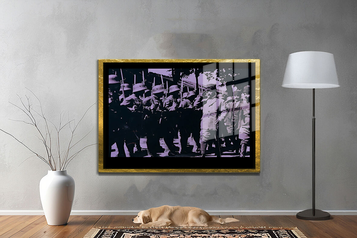 Gazi Mustafa Kemal Atatürk ÖZEL SERİ^# Miyrem  Design Cam Tablo Model: 298