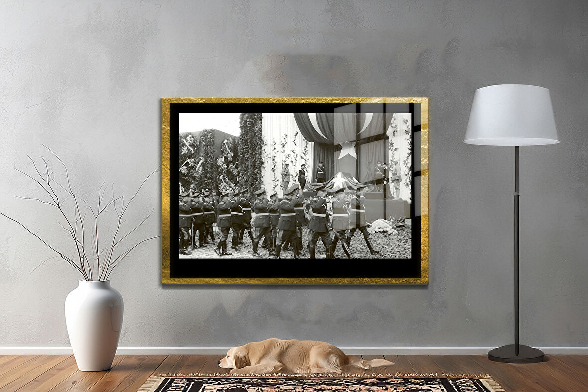 Gazi Mustafa Kemal Atatürk ÖZEL SERİ^# Miyrem  Design Cam Tablo Model: 339