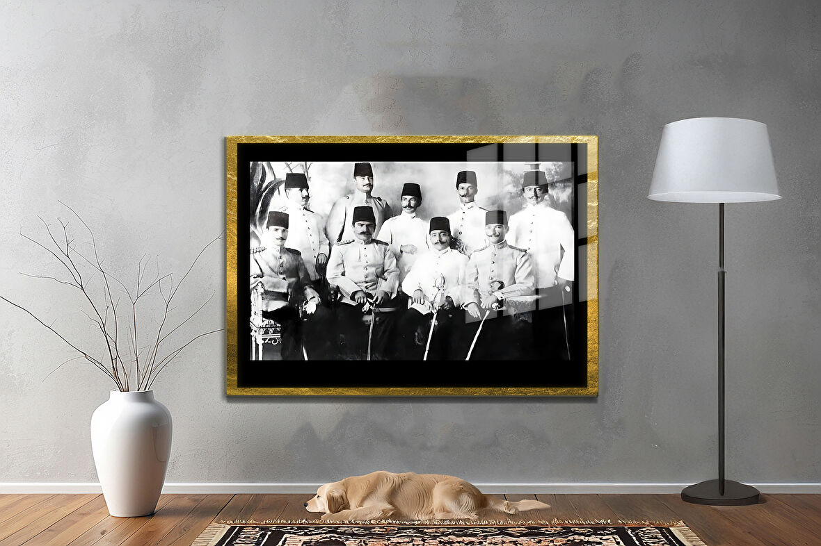 Gazi Mustafa Kemal Atatürk ÖZEL SERİ^# Miyrem  Design Cam Tablo Model: 349