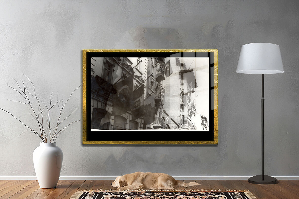 Gazi Mustafa Kemal Atatürk ÖZEL SERİ^# Miyrem  Design Cam Tablo Model: 355